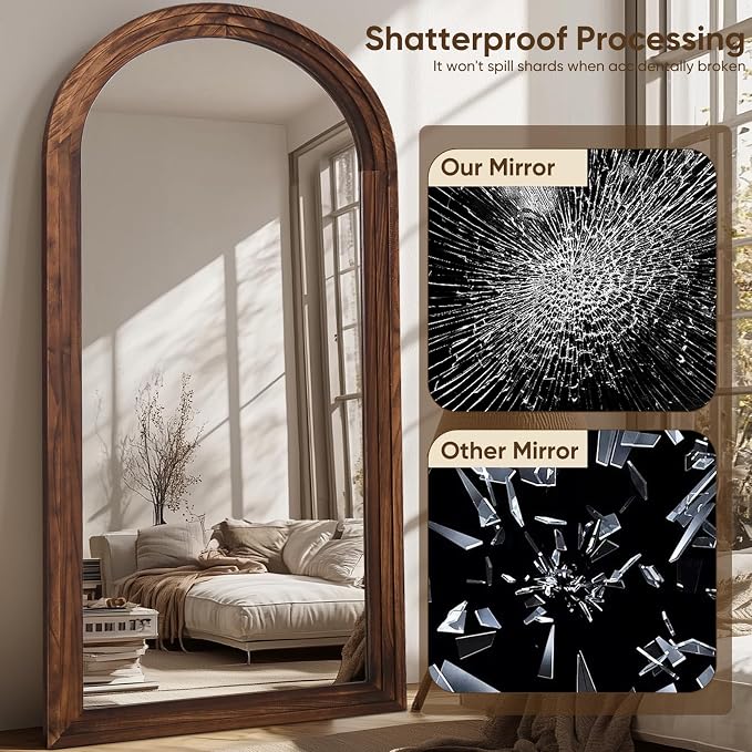 Full Length Mirror, Oversized Stand Up Mirrors Large Wall Mirrors, Wall Mounted - Image 4