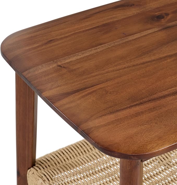 Alaterre Furniture Calais 2-Tier Solid Wood End Table - Image 9