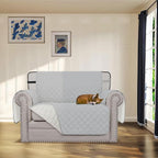 Easy-Going Reversible Couch Cover, Chair 30 in, Light Gray/Ivory | Machine - Image 2