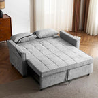3 in 1 Convertible Sleeper Sofa Bed, 56.9" Small Pull Out Couch Bed - Image 4