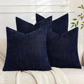 Set of 4 Soft Textured Decorative Throw Pillow Covers 22x22 Inch Cozy Farmhouse by Cozoomy