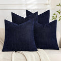 Set of 4 Soft Textured Decorative Throw Pillow Covers 20x20 Inch Cozy Farmhouse by Cozoomy