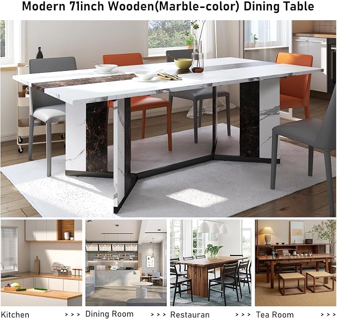 Hlivelood 70Inch Large Dining Table - Image 5