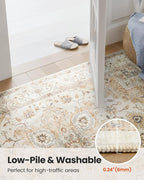 AMADA HOMEFURNISHING 2'6"x10' Washable Area Rug, Low-Profile Entryway Rug - Image 7