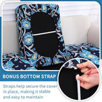 Printed Couch Cushion Covers, Sofa Covers Washable - Image 3