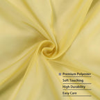Gold Sheer Curtains 96 Inch Length 2 Panels Set, Elegant Sheer Curtains - Image 4