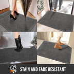Sturdy Front Door Mat, Absorbent Muddy Dirt Resist Welcome Door Mats Outdoor - Image 5