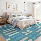 cotiled Boho 10x14 Area Rug for Living Room: Large Moroccan Washable Rug | - Image 4