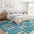 cotiled Boho 9x12 Area Rug for Living Room: Large Moroccan Washable Rug | Solve - Image 4