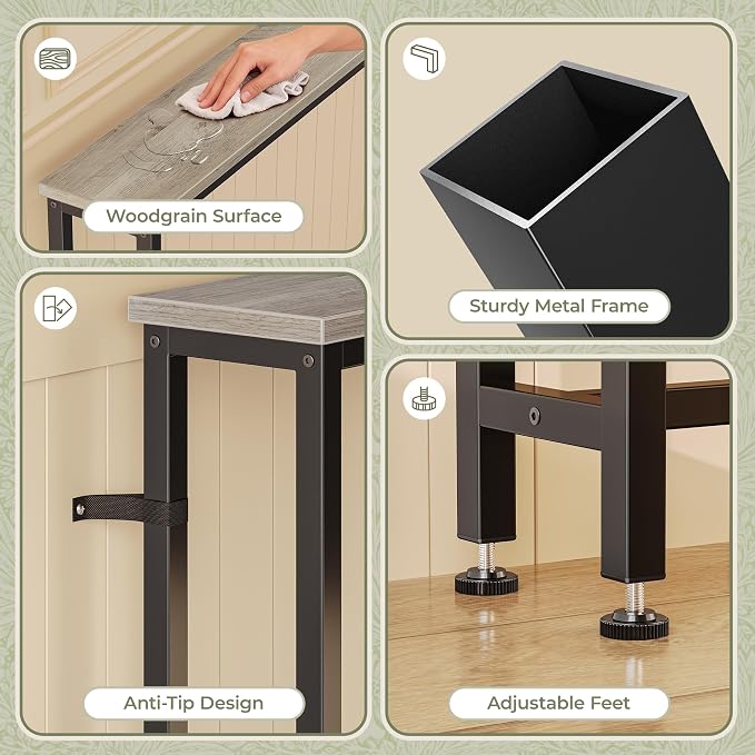Huuger 110.2 Inch Sofa Table - Image 9