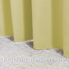 NICETOWN Paler Yellow Room Darkening Doorway Curtains 78 inch Length 2 Panels - Image 6