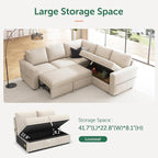 HONBAY Modular Sectional Sleeper Sofa - Image 4