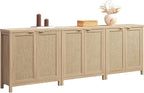 SICOTAS Rattan Cabinet Sideboard Buffet Storage Cabinet by SICOTAS