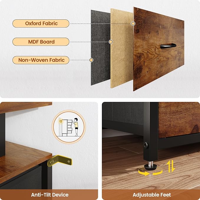 BTHFST 12 Drawers TV Stand Dresser - Image 7