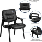 Flash Furniture Haeger LeatherSoft Tufted Executive Reception Chair - Image 4