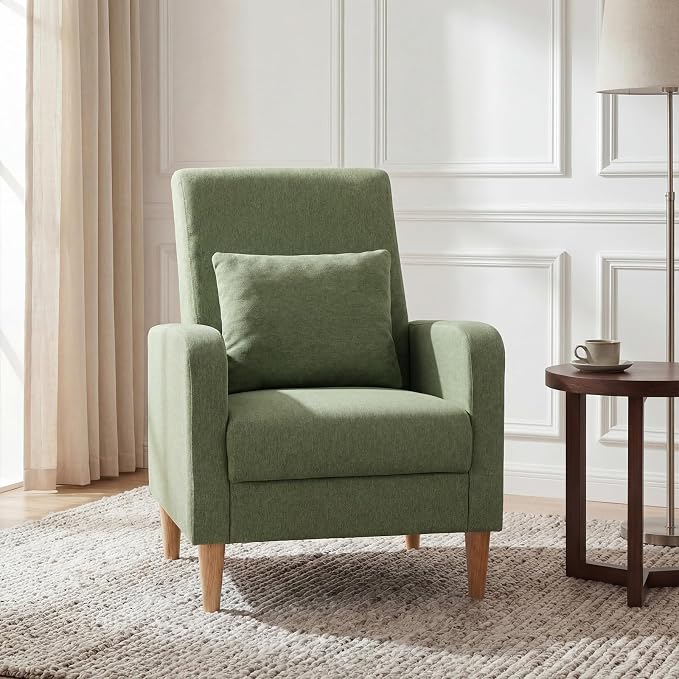 COLAMY Mid-Century Modern Upholstered Accent Chair - Image 6