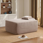 ovios 37" Corduroy Ottoman, Upholstered Cloud Ottoman by OVIOS