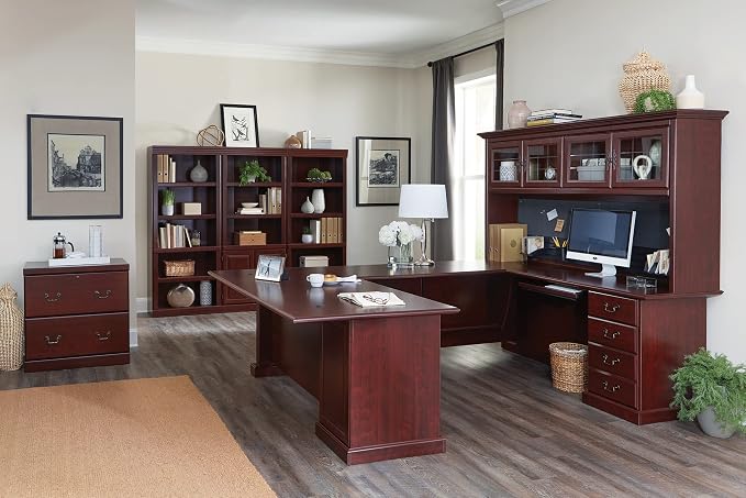 Sauder Heritage Hill Library/ Book shelf, Classic Cherry finish - Image 7