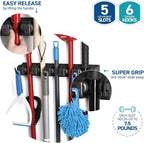 Mop and Broom Holder Wall Mount - Image 7