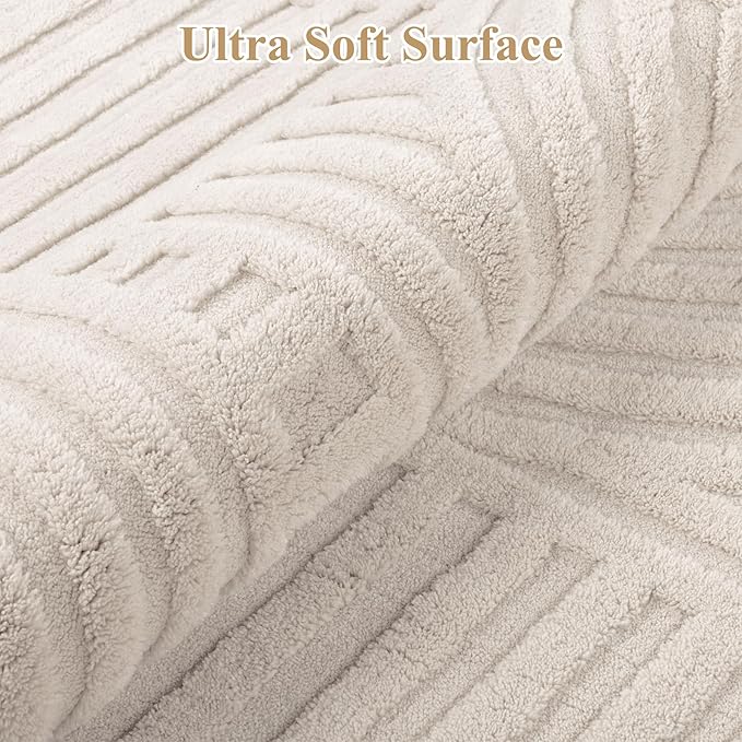 Pauwer 5x7 Area Rugs for Living Room, Modern Non Slip Washable Rug, Soft Fluffy - Image 3