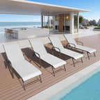 Crestlive Products Outdoor Chaise Lounge Chair, 5-Position Pool Lounge Chairs - Image 8