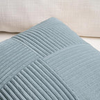 Fancy Homi Set of 2 Light Blue Samll Decorative Throw Pillow Covers 12x12 Inch - Image 3