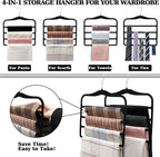 Closet Organizers and Storage, 2 Pack Pants-Hanger-Space-Saving, Velvet Clothes - Image 2