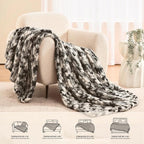 L'AGRATY Chunky Knit Throw Blanket - Image 6