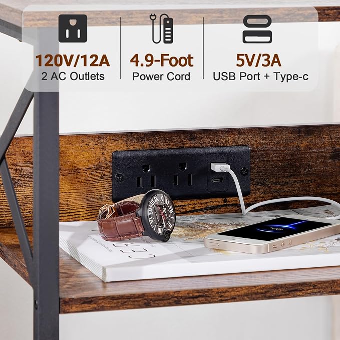 AMHANCIBLE Record Player Stand - Image 4