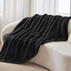 BEDELITE Ribbed Fleece Throw Blanket - Image 7