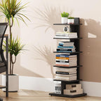 TUTOTAK Narrow Bookshelf, 6-Tier Bookcase, Spine Book Shelf - Image 3