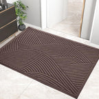 Sturdy Front Door Mat, Absorbent Muddy Dirt Resist Welcome Door Mats Outdoor by HIYARD