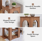 weselon End Table Set of 2, Mid-Century Modern Side Table - Image 5