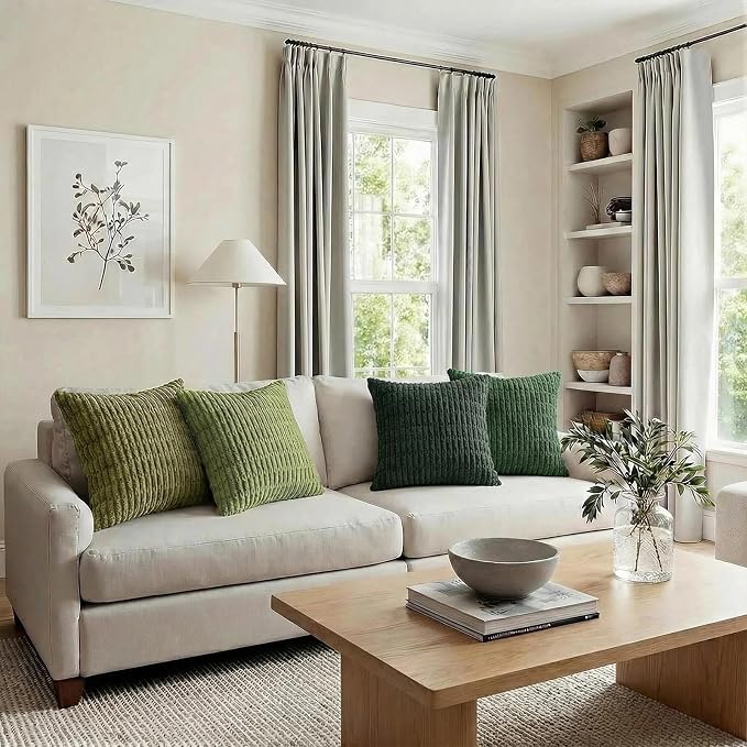 Fancy Homi 4 Packs Decorative Throw Pillow Covers - Image 6