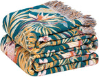 LUTBM Boho Throw Blanket for Bed Cotton Summer Blankets Bedroom Living Room by LUTBMFindYourFreeSpiritatHome
