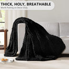 L'AGRATY Chunky Knit Throw Blanket - Image 5