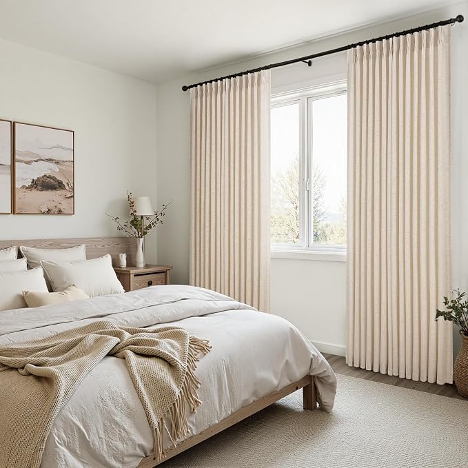 96 Inches Long Pinch Pleated Semi Sheer Curtains - Image 8