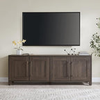 Henn&Hart Rectangular TV Stand for TV's up to 80" in Alder Brown, TV Stands for - Image 2