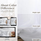 Solid White Curtains 96 Inches Long - Image 3