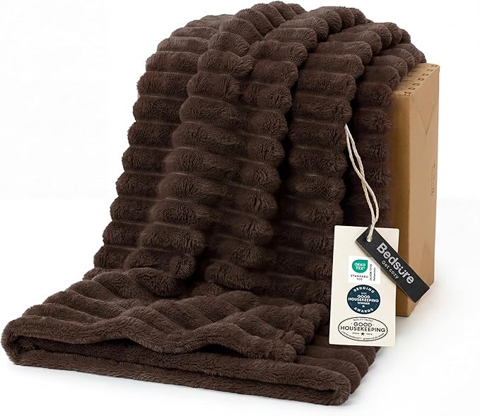Bedsure Soft Twin XL Blanket for Bed Dorm Chocolate Brown 66"x90" | Birthday by Unknown