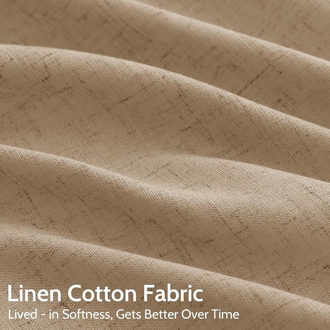 Sand Beige Curtains 72 Inch Length - Image 4