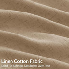 Sand Beige Linen Curtains for Living Room 105 Inches Long Simple Modern Light - Image 4