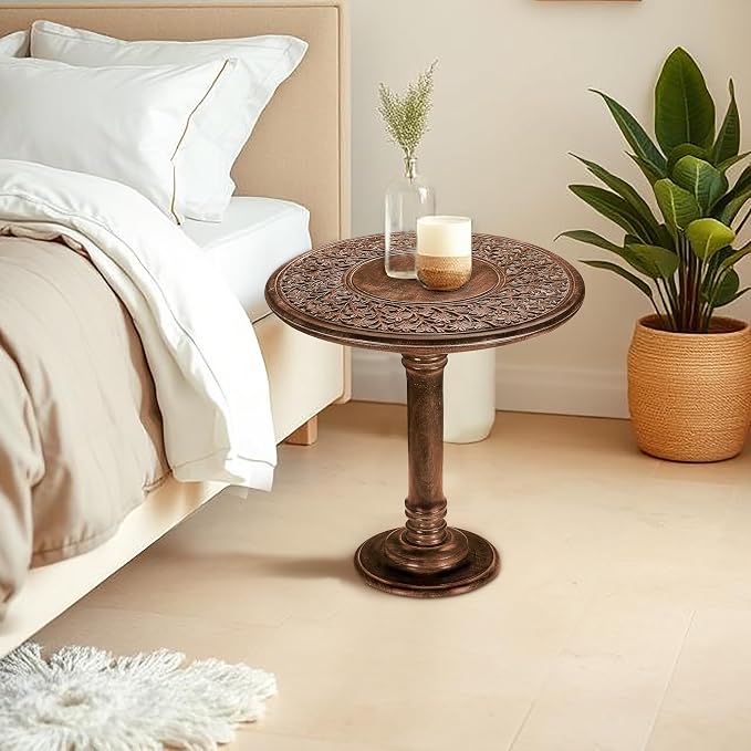 Wooden End Table for Living Room - Image 2