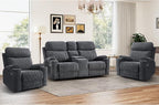 HAOMARKETS 3-Piece Recliner Sofa Set by HAOMARKETS