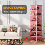 SpaceAid 7 Tier Rotating Shoe Rack Tower, Spinning Shoe Display Lazy Susan - Image 3