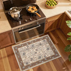 GarveeHome Small Brown Entryway Rug 2x3 Washable Front Door Rug Doormat | Low - Image 3