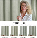 H.VERSAILTEX Blackout Curtains Linen Curtains 120 inches Long 100% Black Out - Image 5