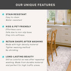 Neutral Light Gray & Sage Kitchen Rug 10 ft Long - Image 7