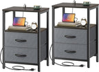 Huuger Nightstands Set of 2, End Tables by Huuger