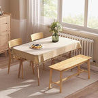 HOOBRO 39.3'' Bamboo Dining Bench, Farmhouse Table Bench, Kitchen & Living Room - Image 7